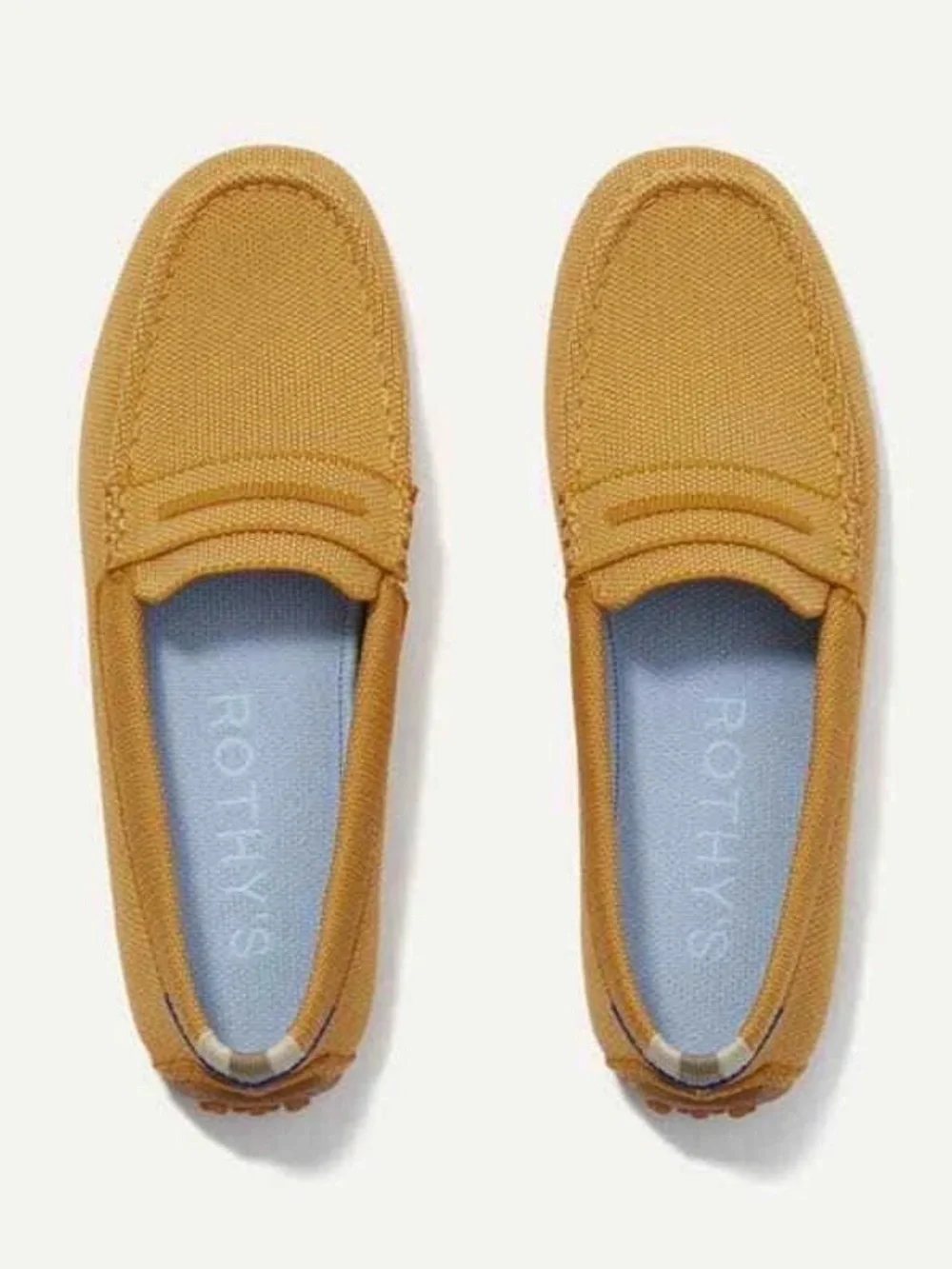 New Rothy's the Driver Slip-On Loafers Mustard Size 9
